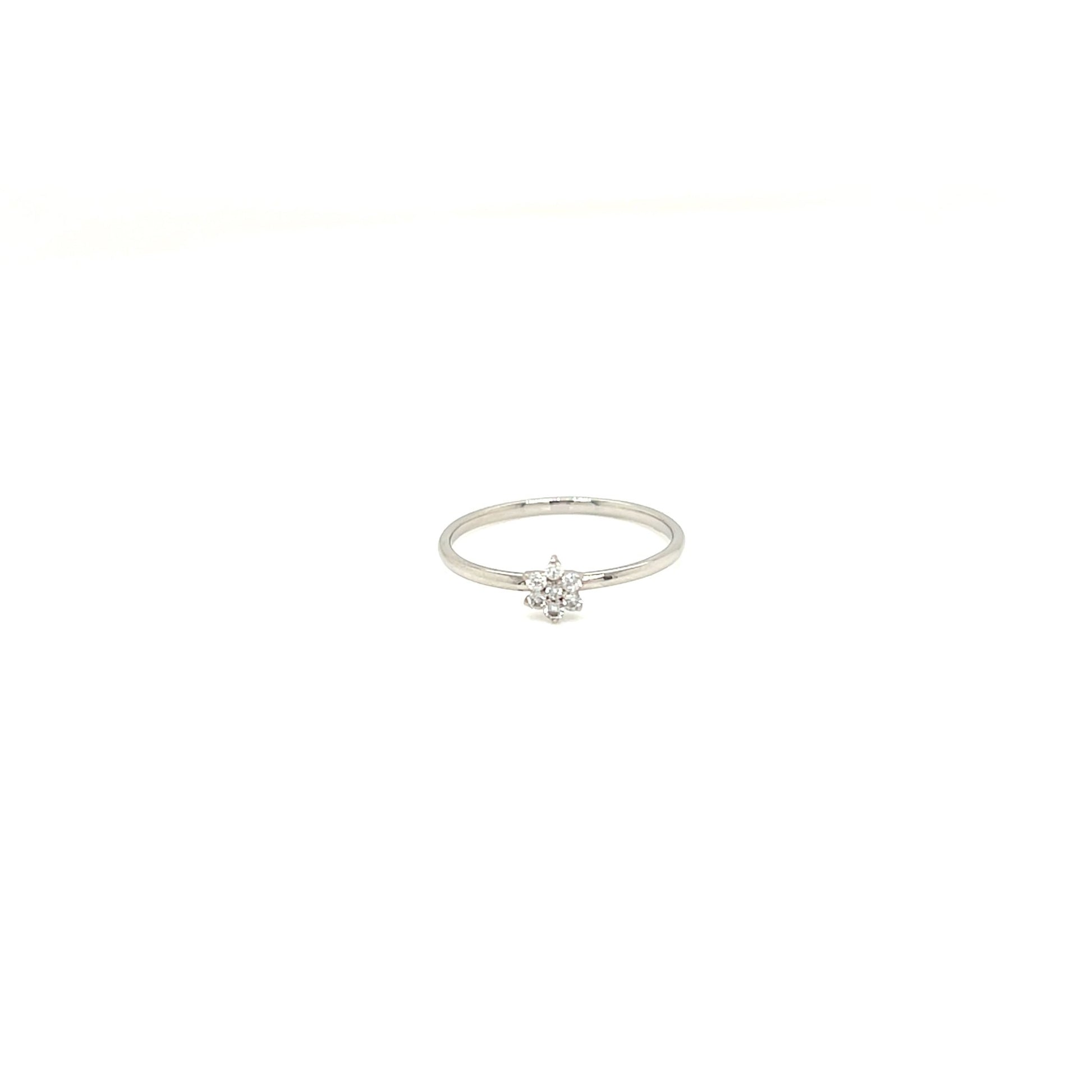 Hexagram Flower Ring 0.1ct - JMW Jewelry Wholesale