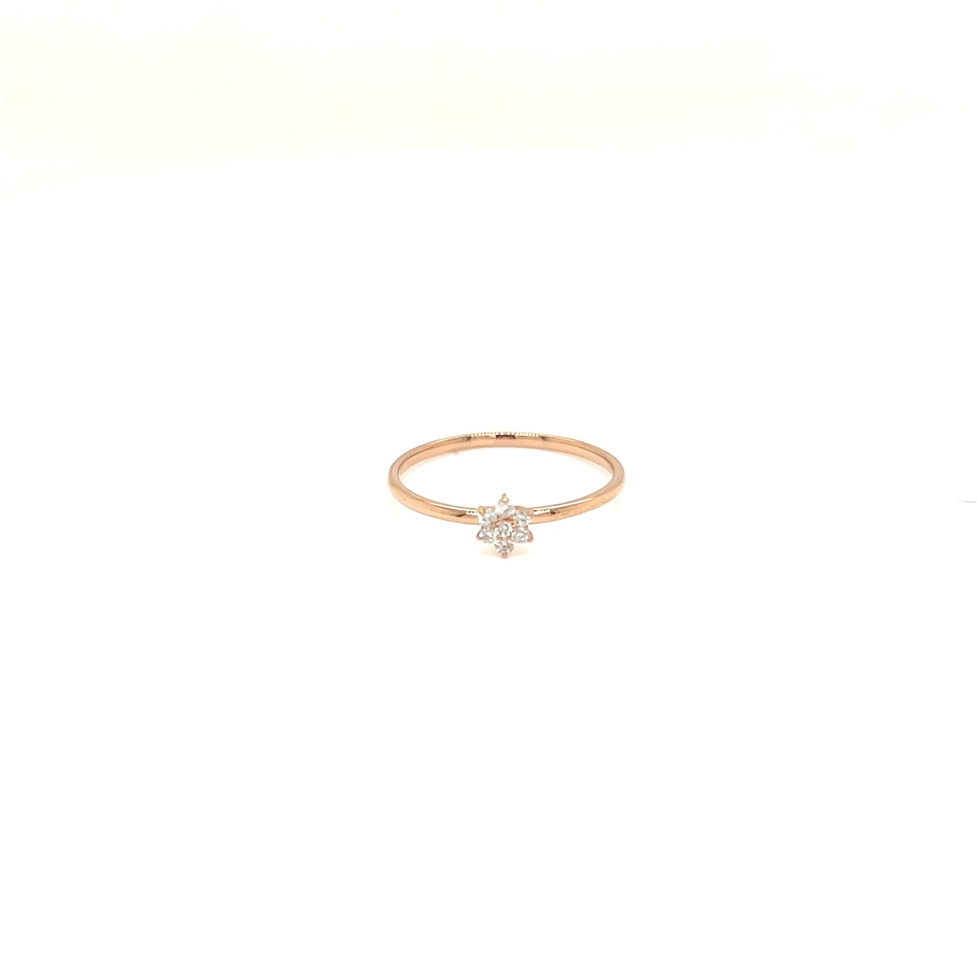 Hexagram Flower Ring 0.1ct - JMW Jewelry Wholesale