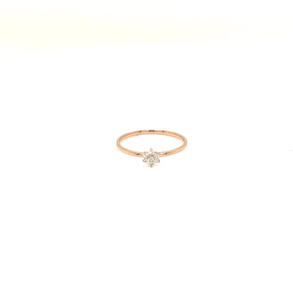 Hexagram Flower Ring 0.1ct - JMW Jewelry Wholesale