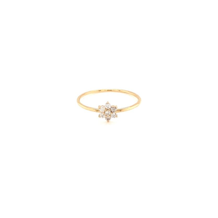 Hexagram Flower Ring 0.1ct - JMW Jewelry Wholesale