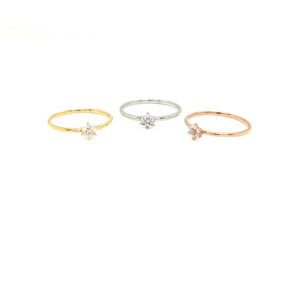 Hexagram Flower Ring 0.1ct - JMW Jewelry Wholesale