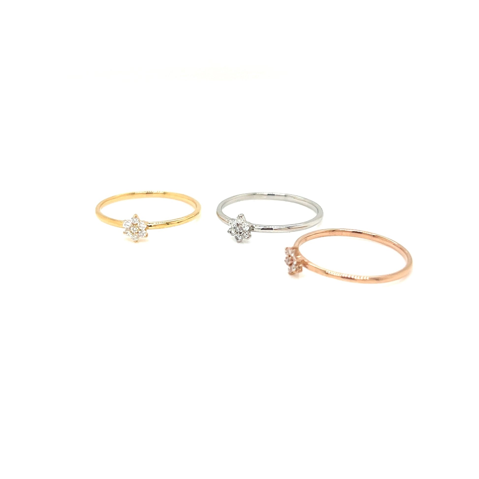 Hexagram Flower Ring 0.1ct - JMW Jewelry Wholesale
