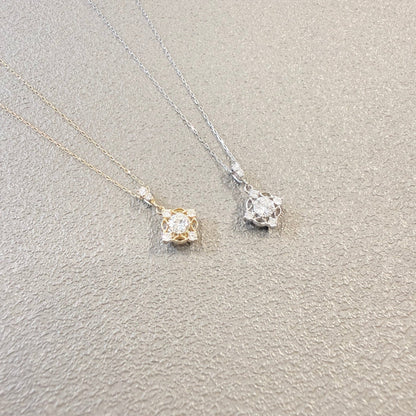 Hollow Four Pointed Star Necklace 0.15/0.07ct - JMW Jewelry Wholesale