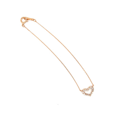 Hollow Heart N Bracelet 0.1ct - JMW Jewelry Wholesale
