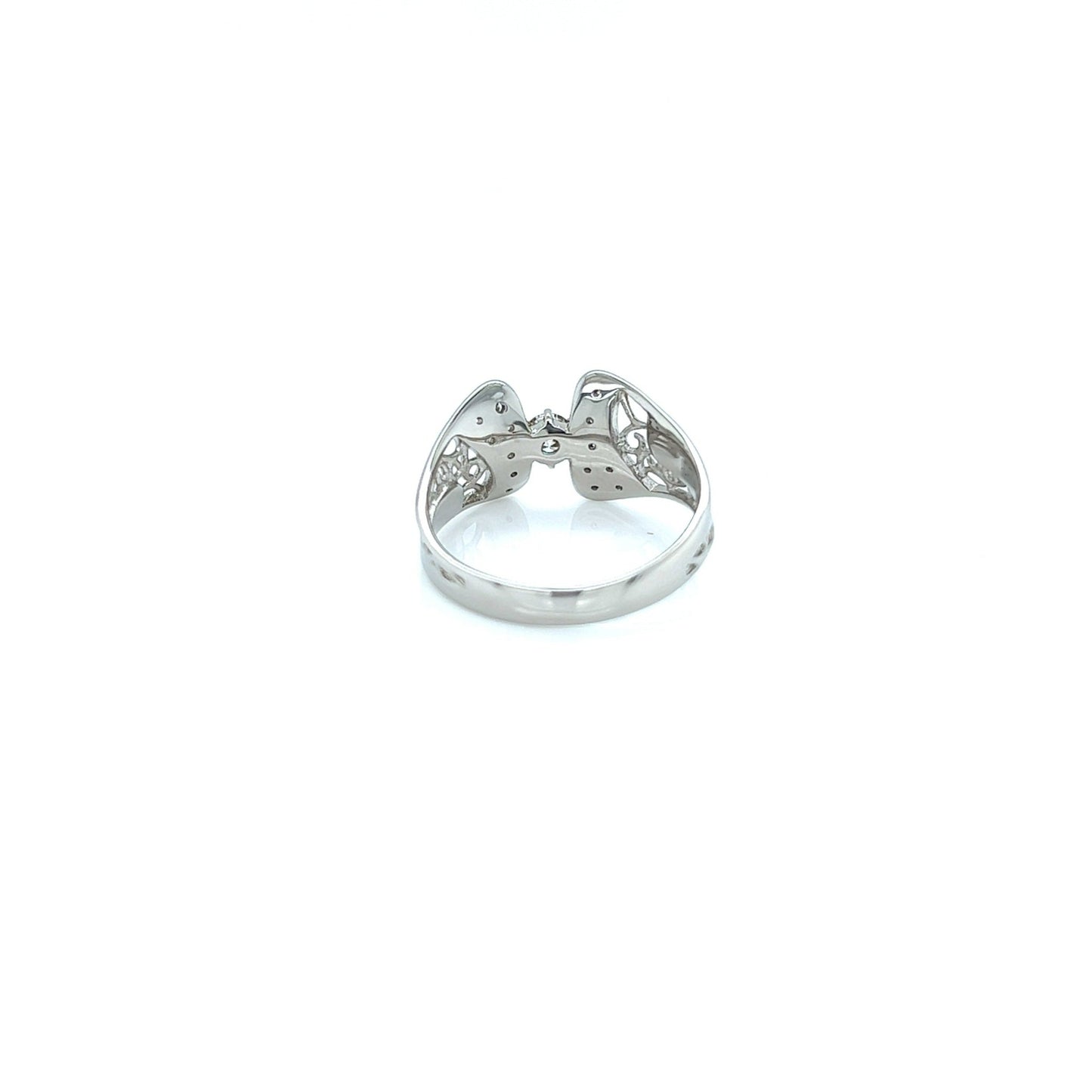 Hollow Ribbon Ring 0.3ct - JMW Jewelry Wholesale