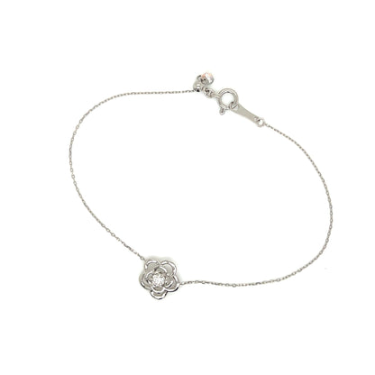 Hollow Rose Bracelet 0.08ct - JMW Jewelry Wholesale