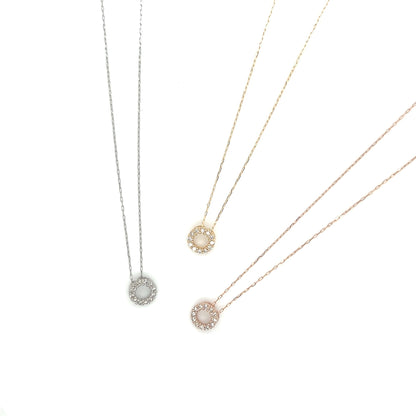 Hollow Round Necklace 0.08ct - JMW Jewelry Wholesale
