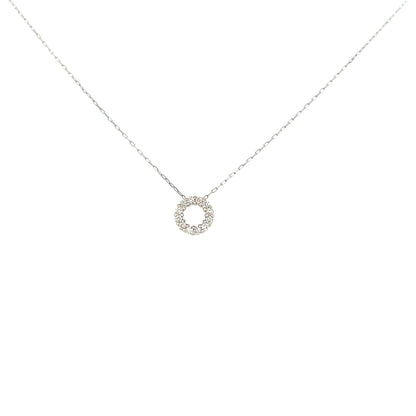Hollow Round Necklace 0.08ct - JMW Jewelry Wholesale