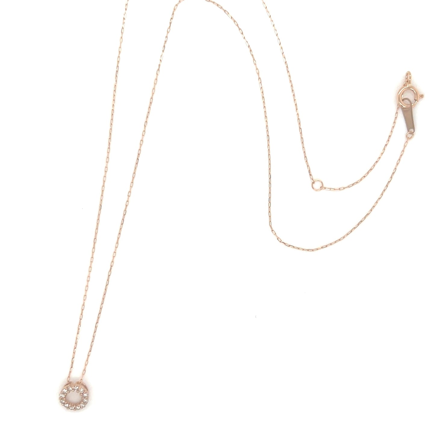 Hollow Round Necklace 0.08ct - JMW Jewelry Wholesale