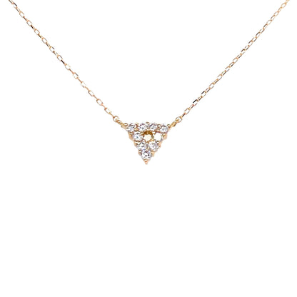 Hollow Triangle Necklace 0.1ct - JMW Jewelry Wholesale