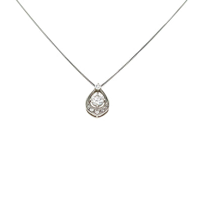 Hollow Waterdrop Necklace 0.2/0.08ct - JMW Jewelry Wholesale