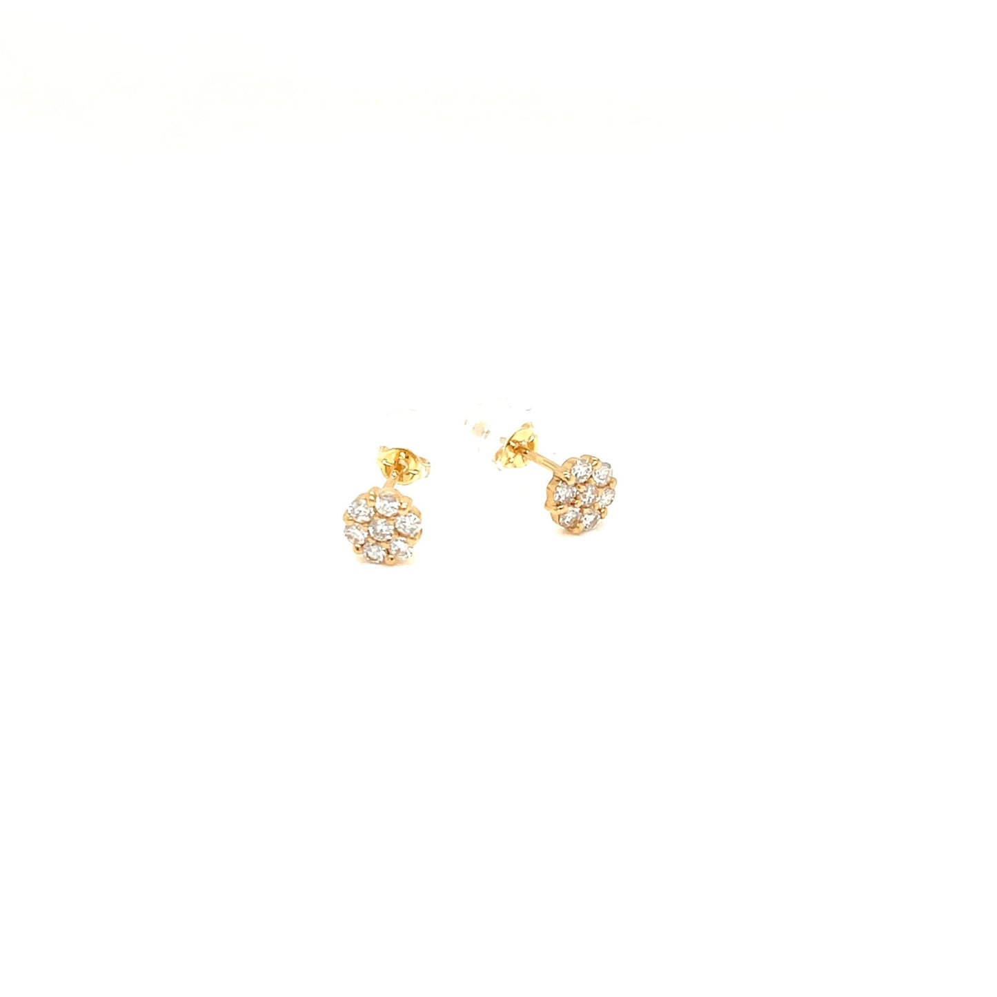 Honeycomb Flower Earrings 0.3ct - JMW Jewelry Wholesale