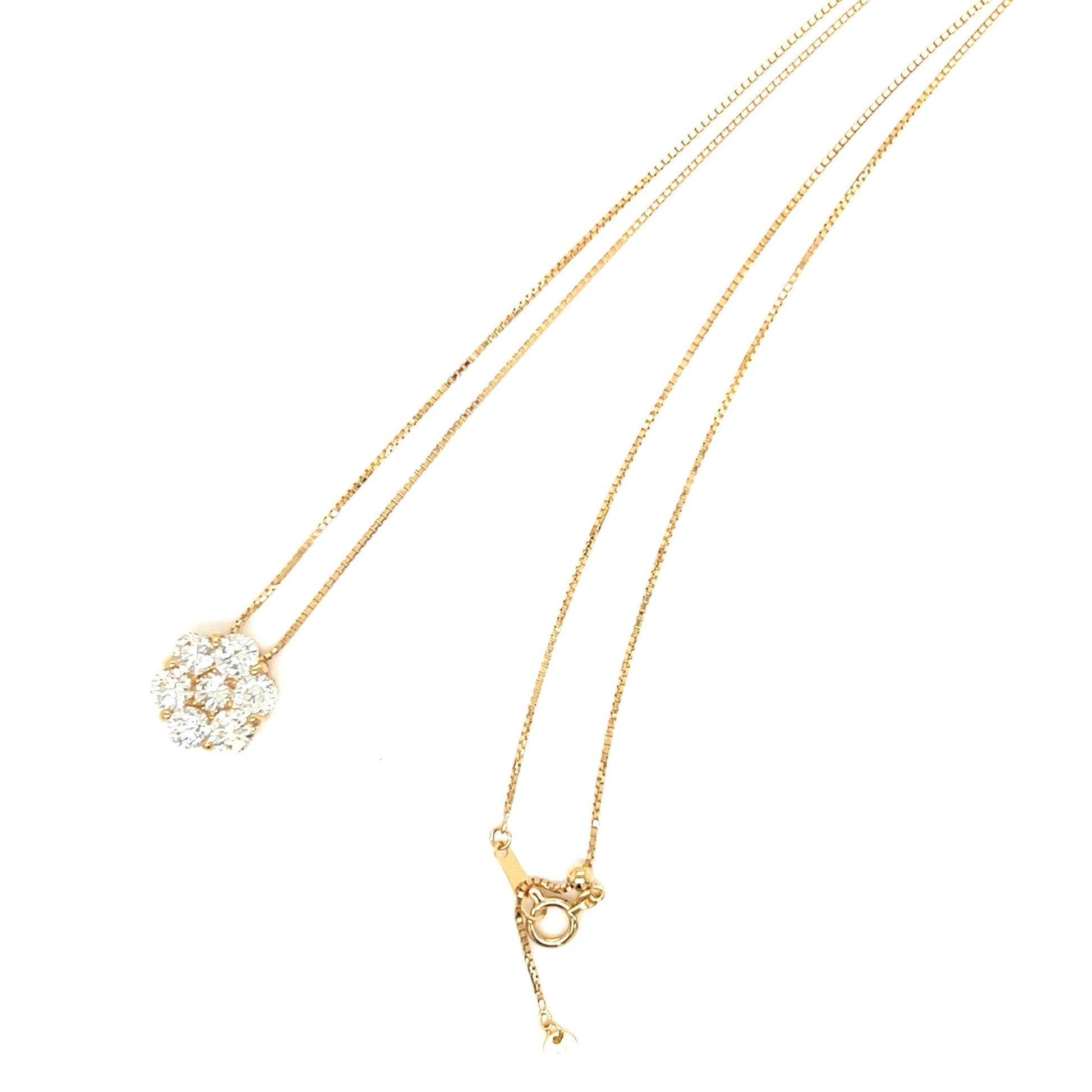 Honeycomb Flower Necklace 1.5ct - JMW Jewelry Wholesale