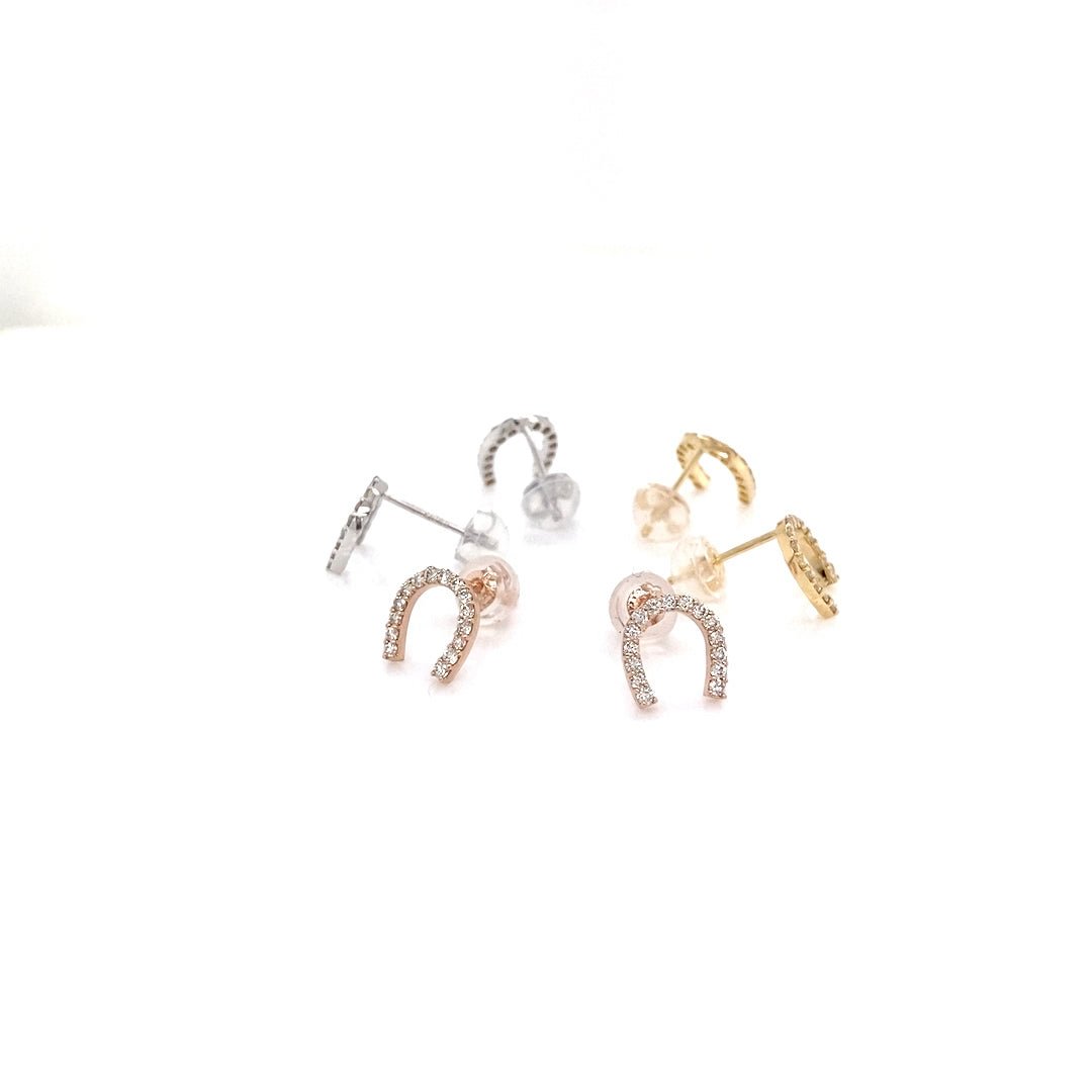 Horseshoe Earrings 0.2ct - JMW Jewelry Wholesale