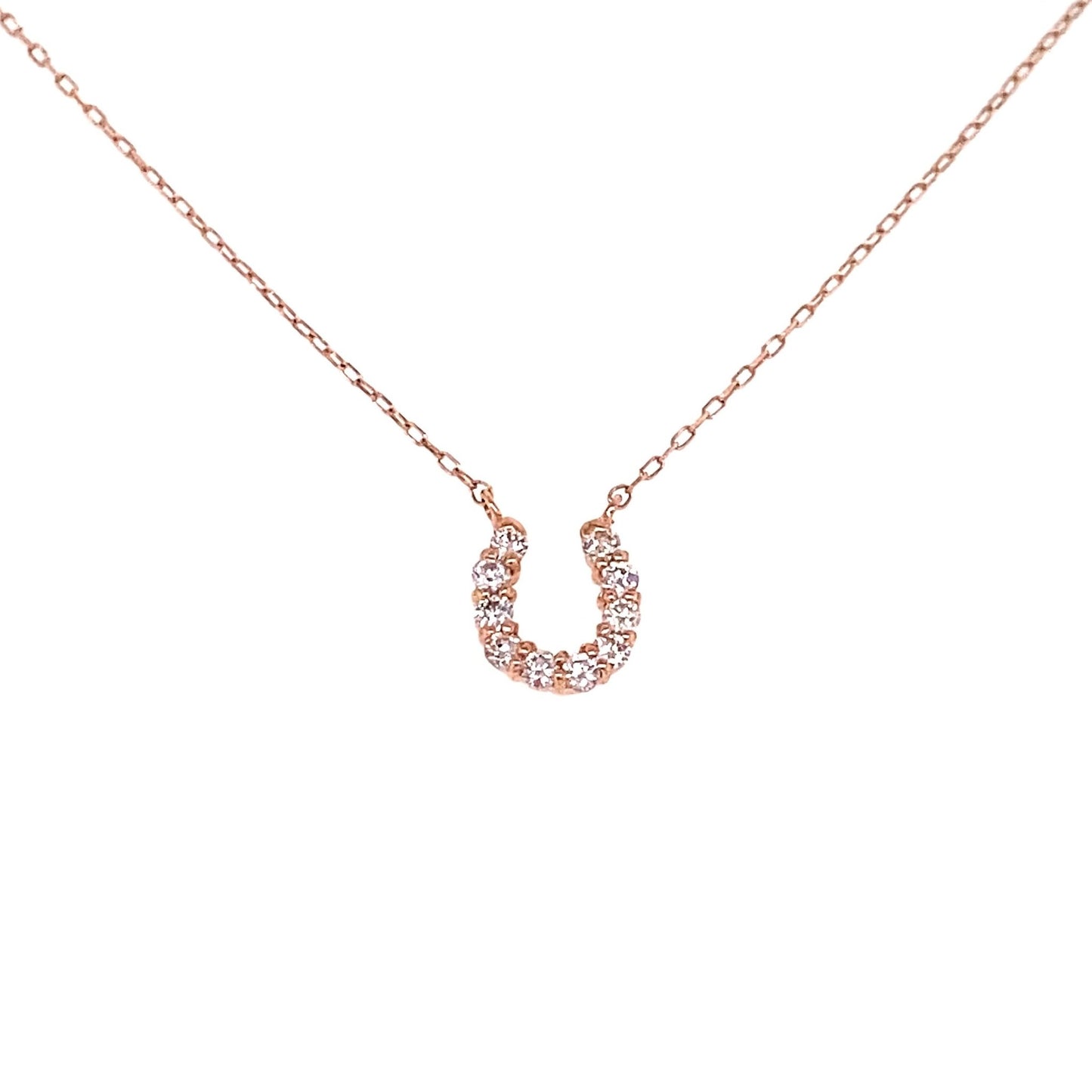 Horseshoe Necklace 0.1ct - JMW Jewelry Wholesale