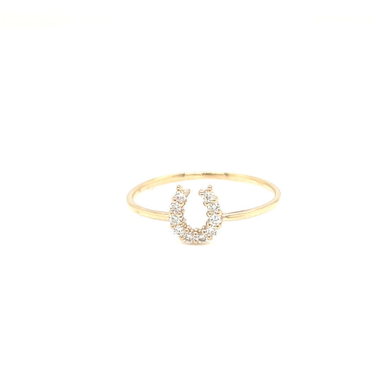 Horseshoe Ring 0.1ct - JMW Jewelry Wholesale