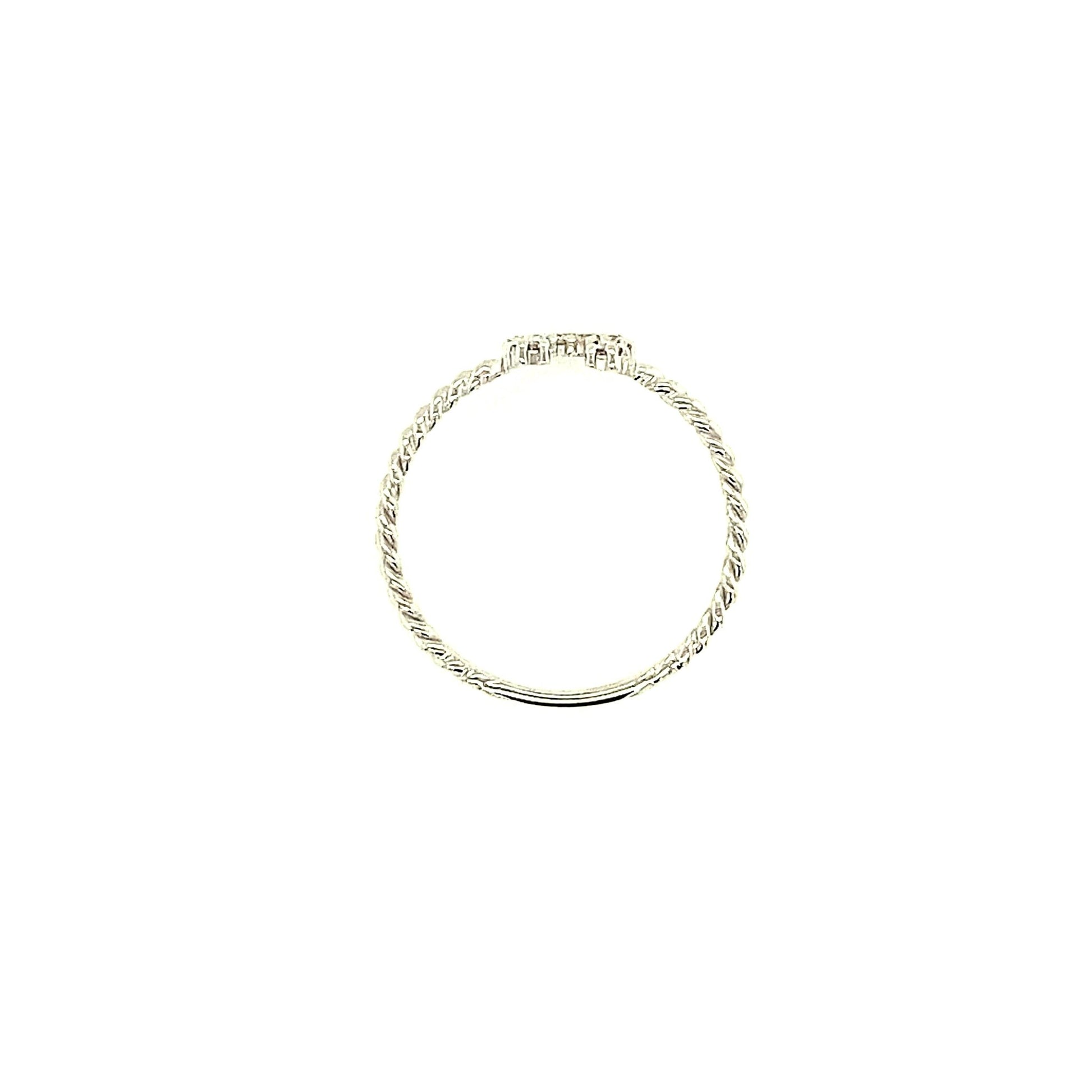 Horseshoe Ripple ring 0.1ct - JMW Jewelry Wholesale