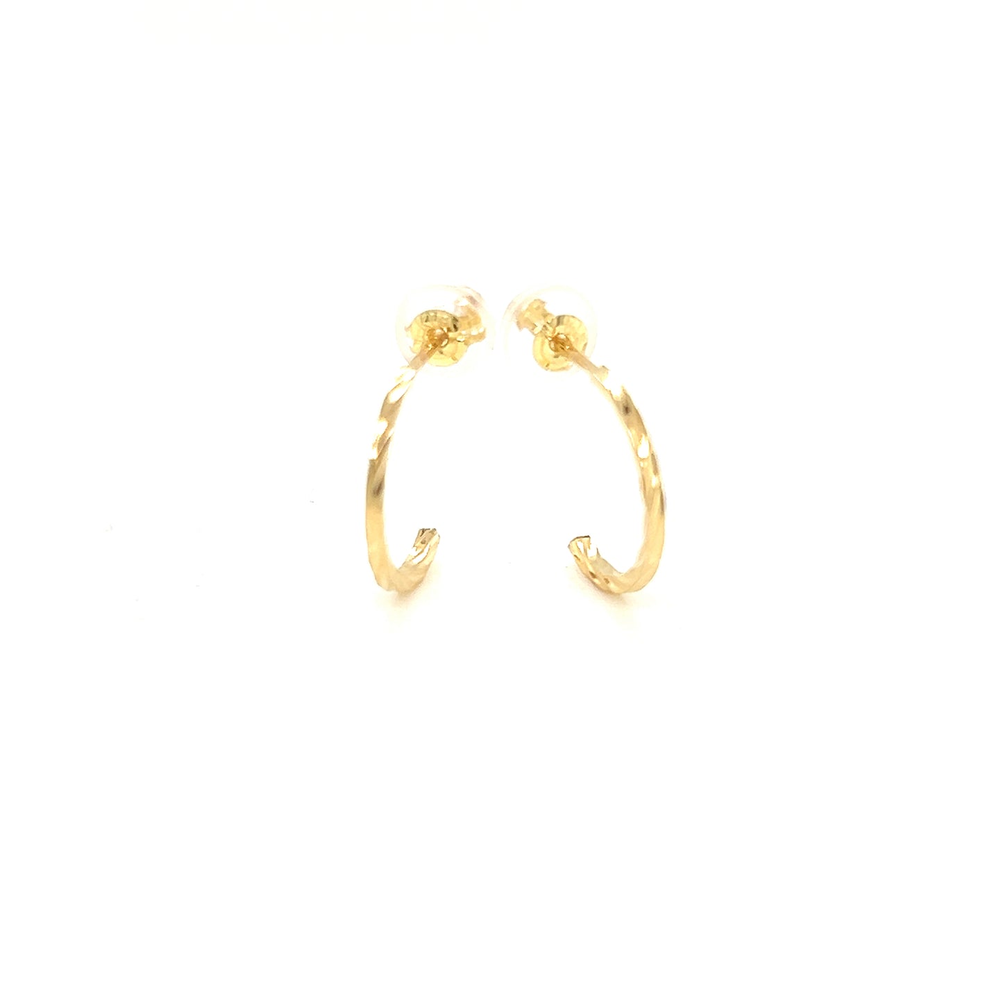 Plain Ripple Hoop Earrings S