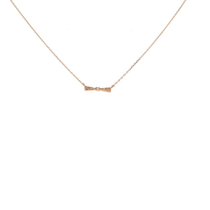 Ribbon Necklace 0.03ct