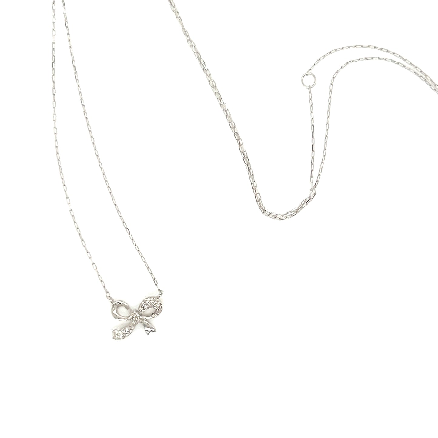 Ribbon Necklace 0.06ct