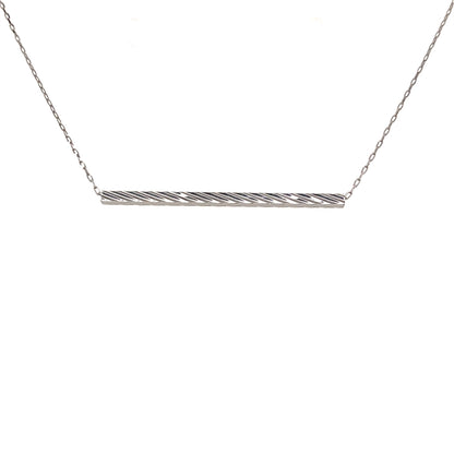 Gold Ripple Long Line Necklace