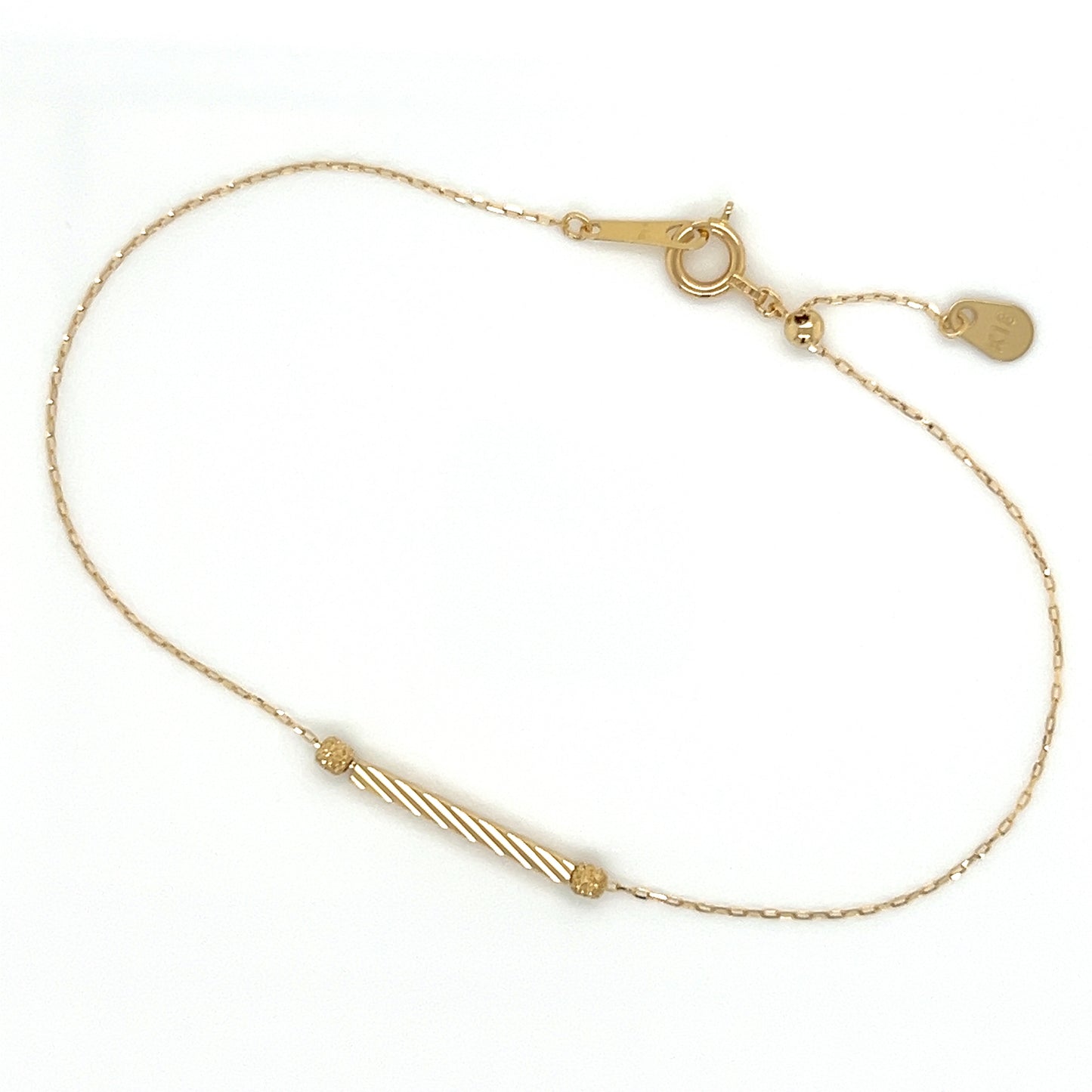 Gold Line Single Movable Bracelet