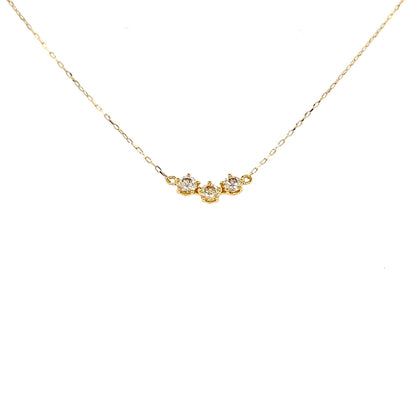 HC 3 Dia Smile Necklace 0.2ct