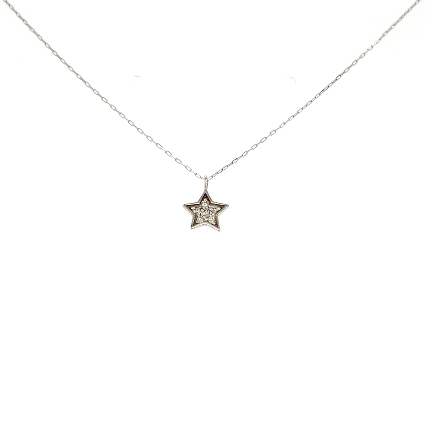 Whole Dia Star Necklace 0.04ct