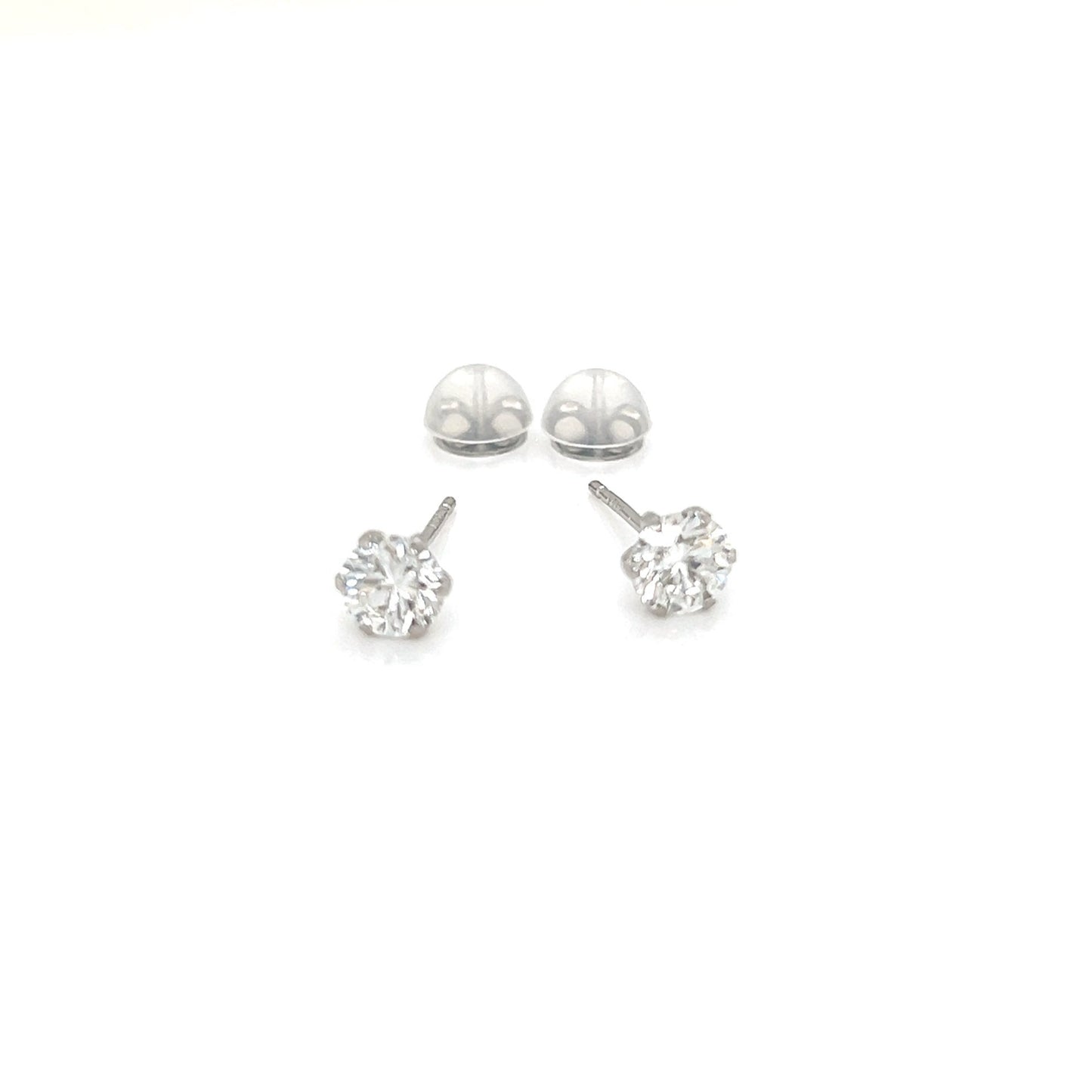 CGL Single Dia Earrings 0.7ct 0.358/0.383ct/E/SI2/GD