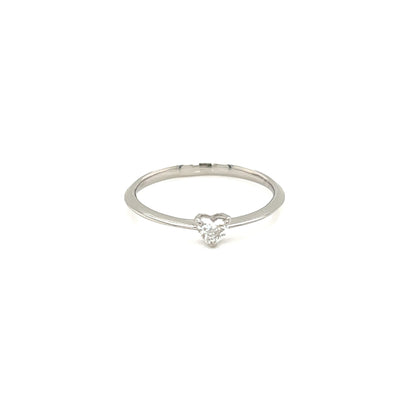 Single Heart Dia Ring 0.1ct