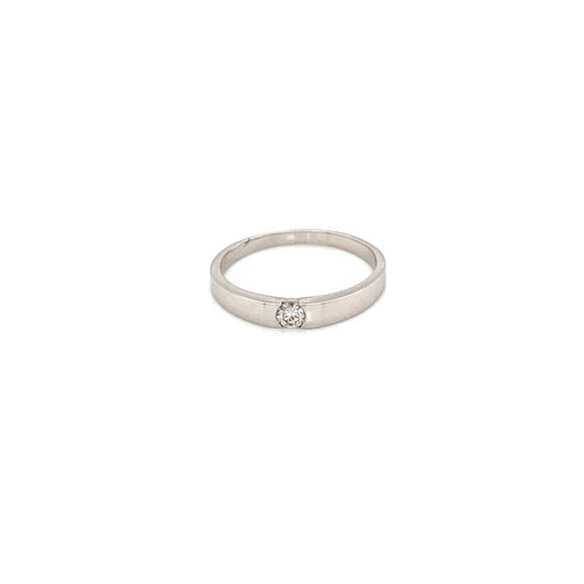 Single Dia Ring T 0.11ct