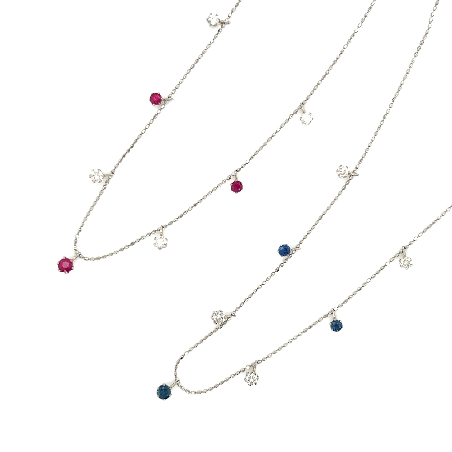 Ruby Station Necklace 0.3/0.26ct