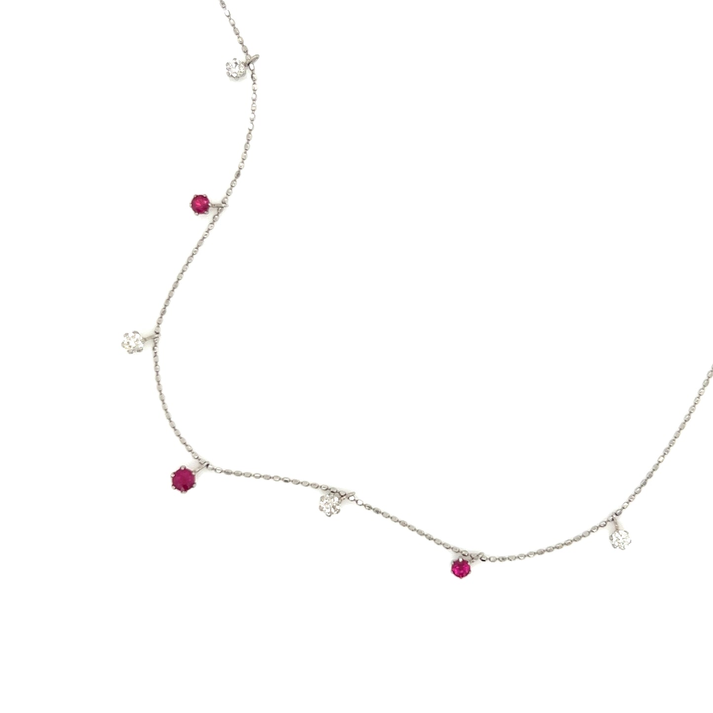 Ruby Station Necklace 0.3/0.26ct