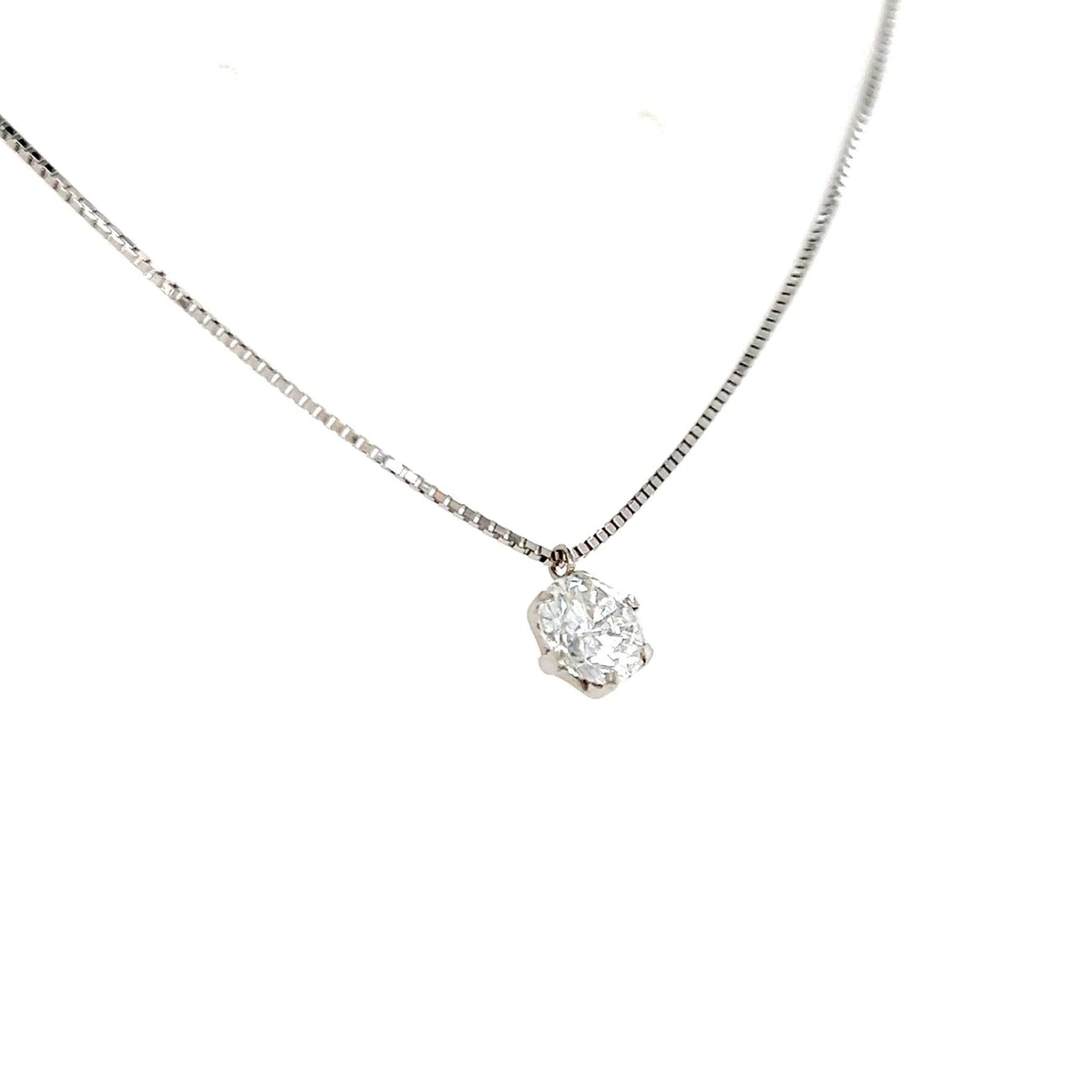 CGL Single Dia Necklace 0.728ct