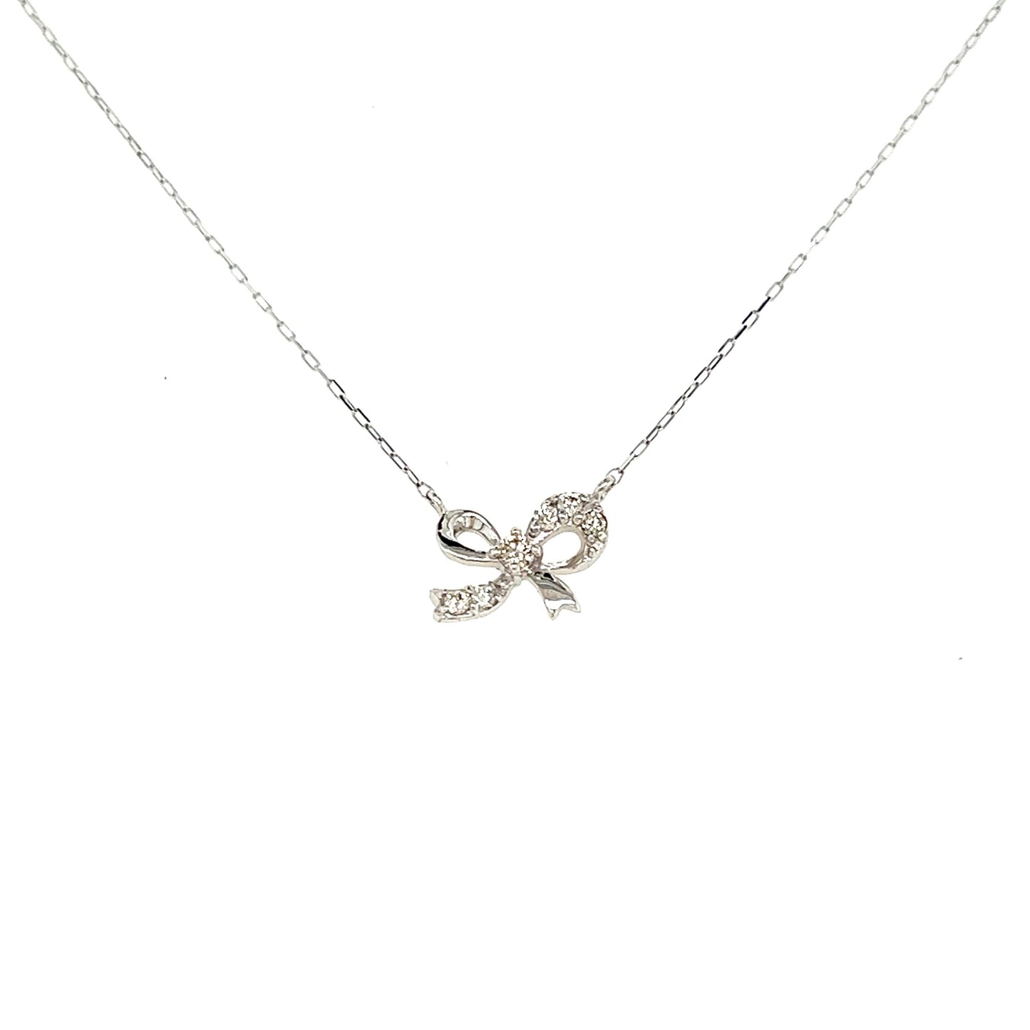 Ribbon Necklace 0.06ct