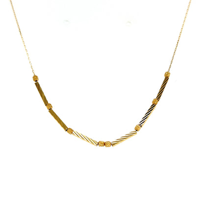 Gold Line Movable Necklace