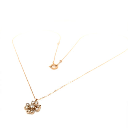 Whole Dia Clover Necklace 0.15ct