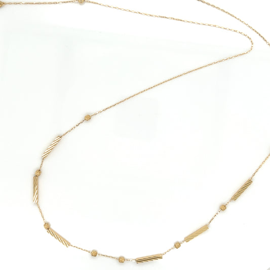 Gold Line Movable Necklace