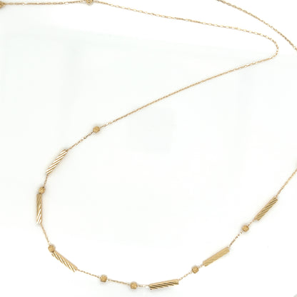 Gold Line Movable Necklace