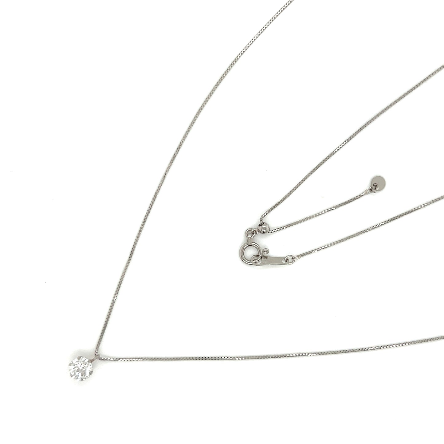 CGL Single Dia Necklace 0.416ct PT