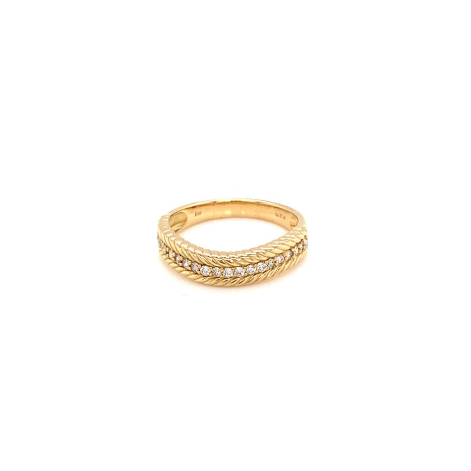 Eternity Wave Ring 0.2ct