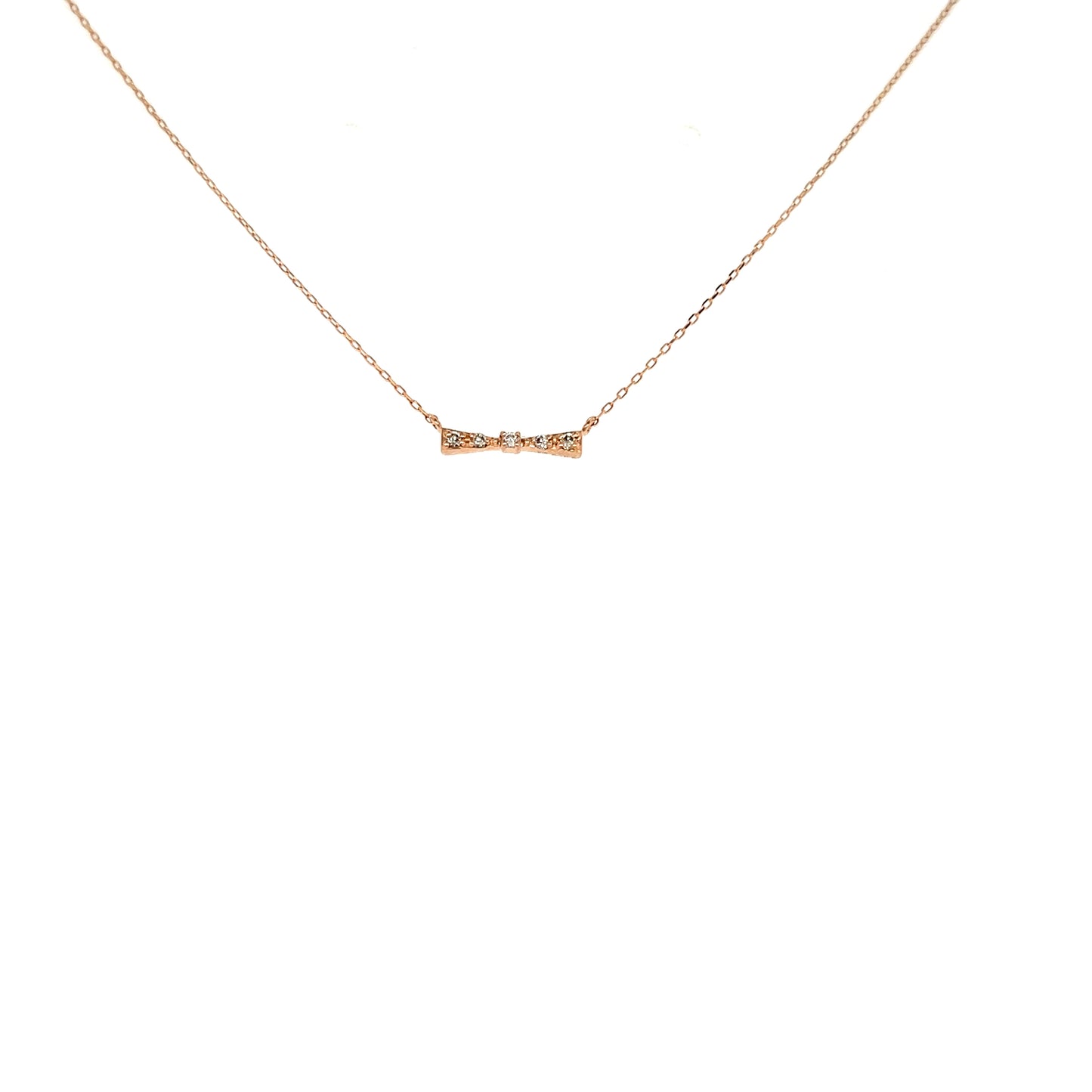 Ribbon Necklace 0.03ct