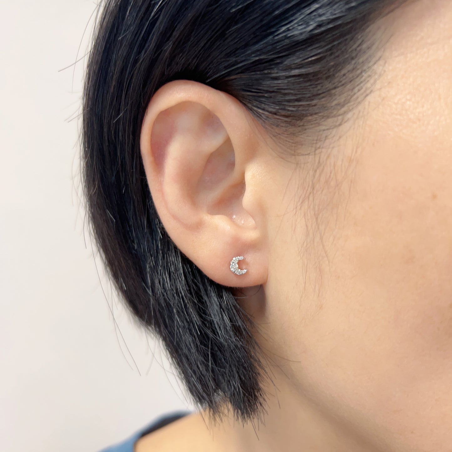 Moon Earrings 0.16ct