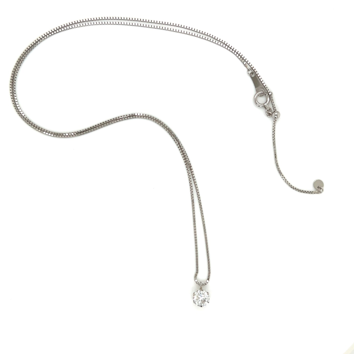 CGL Single Dia Necklace 0.511ct/F/SI2/GD