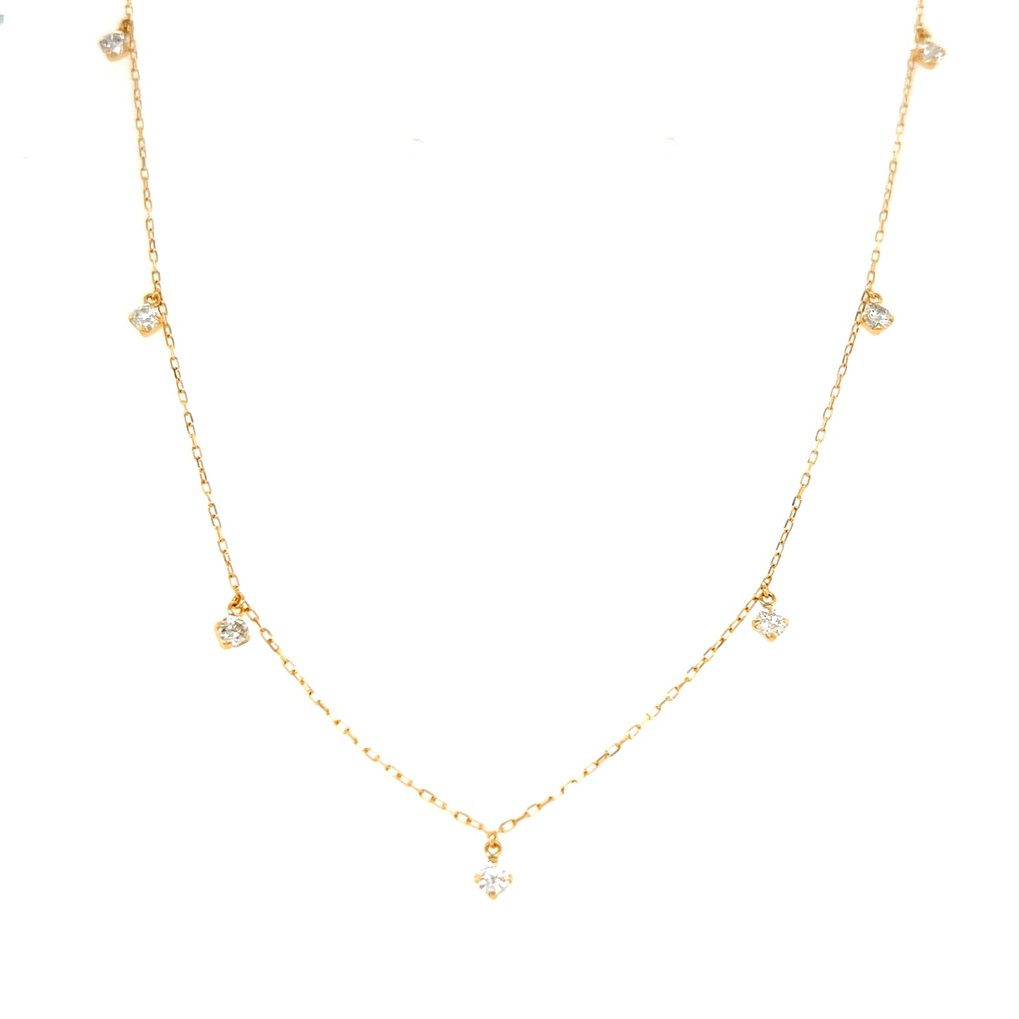 Station Necklace N 0.5ct