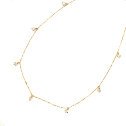 Station Necklace N 0.5ct