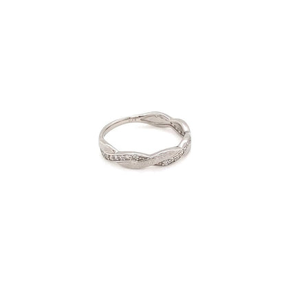 Matte Twisted Ring 0.16ct