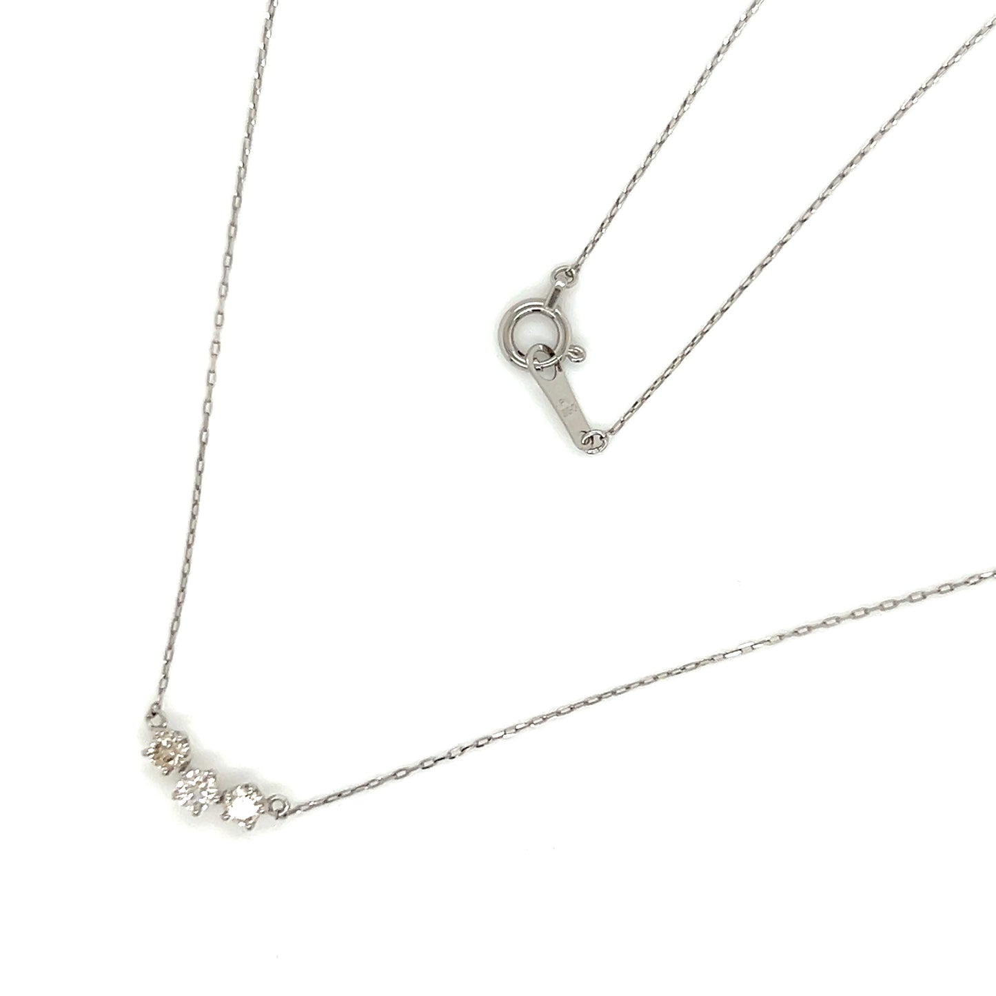 HC 3 Dia Smile Necklace 0.2ct