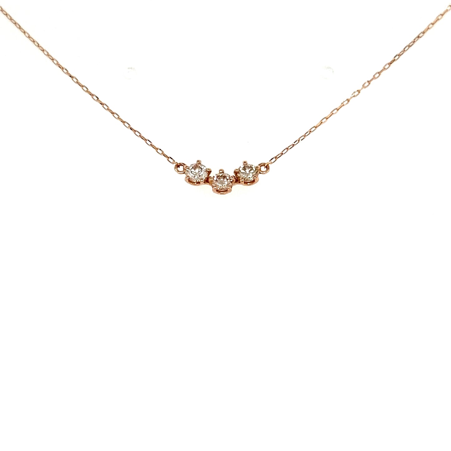 HC 3 Dia Smile Necklace 0.2ct