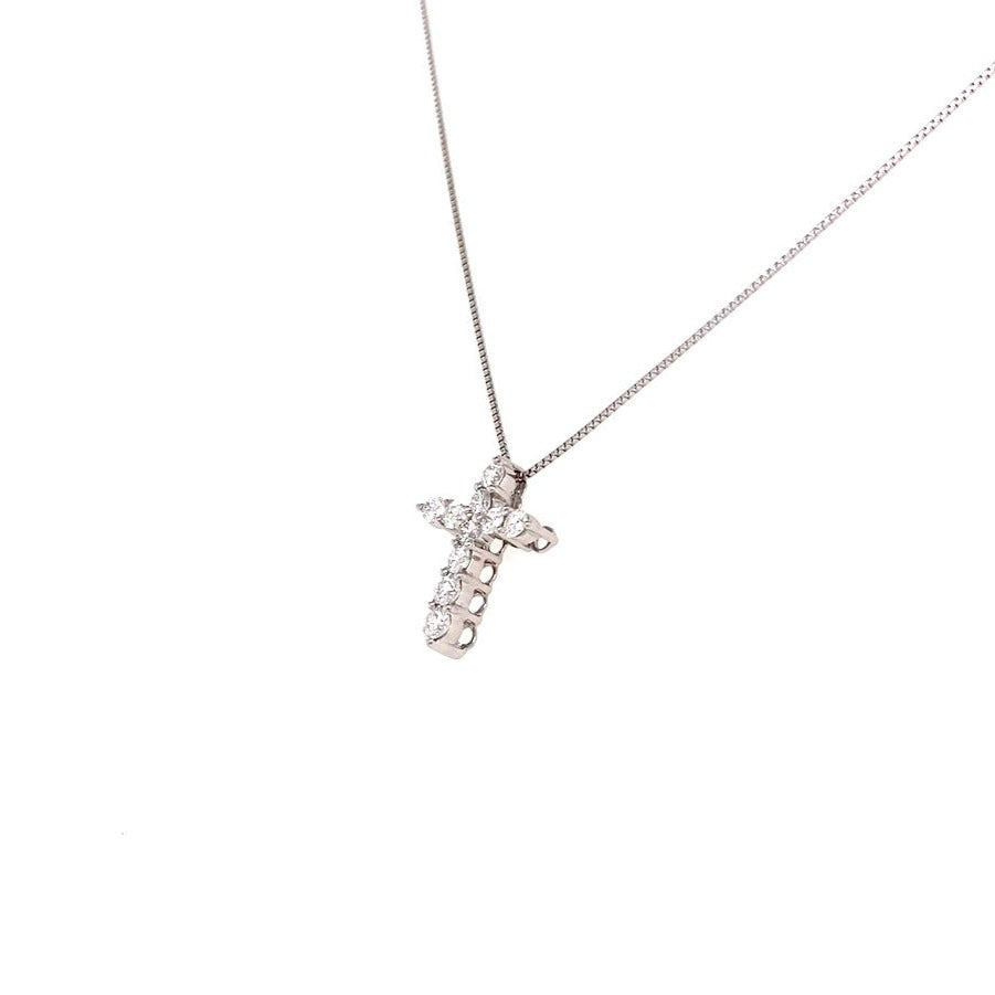 HC 10 Dia Cross Necklace 0.3ct